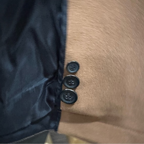 COACH wool and leather camel peacoat LIKE NEW - Picture 13 of 16